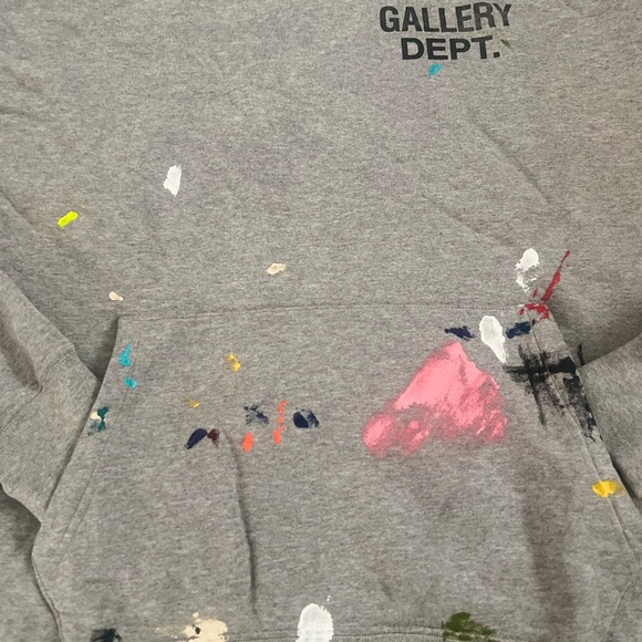 GALLERY DEPT Gray Painter Logo Hoodie - Picture 8 of 10